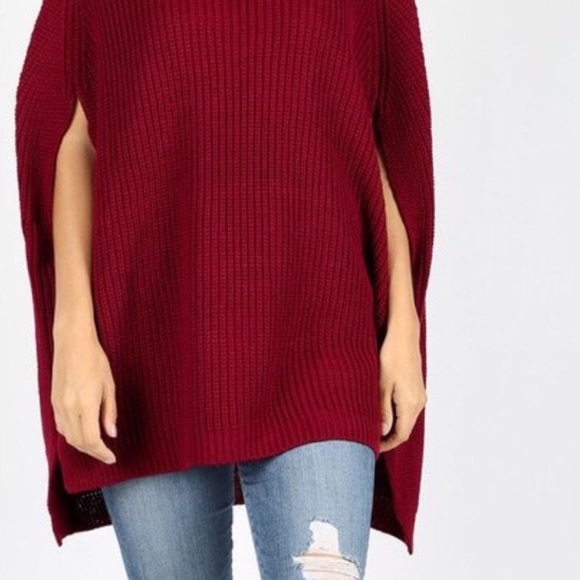 Sweater Poncho - Picture 2 of 2